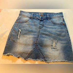 Justice girl Denim Mini Skirt size 12